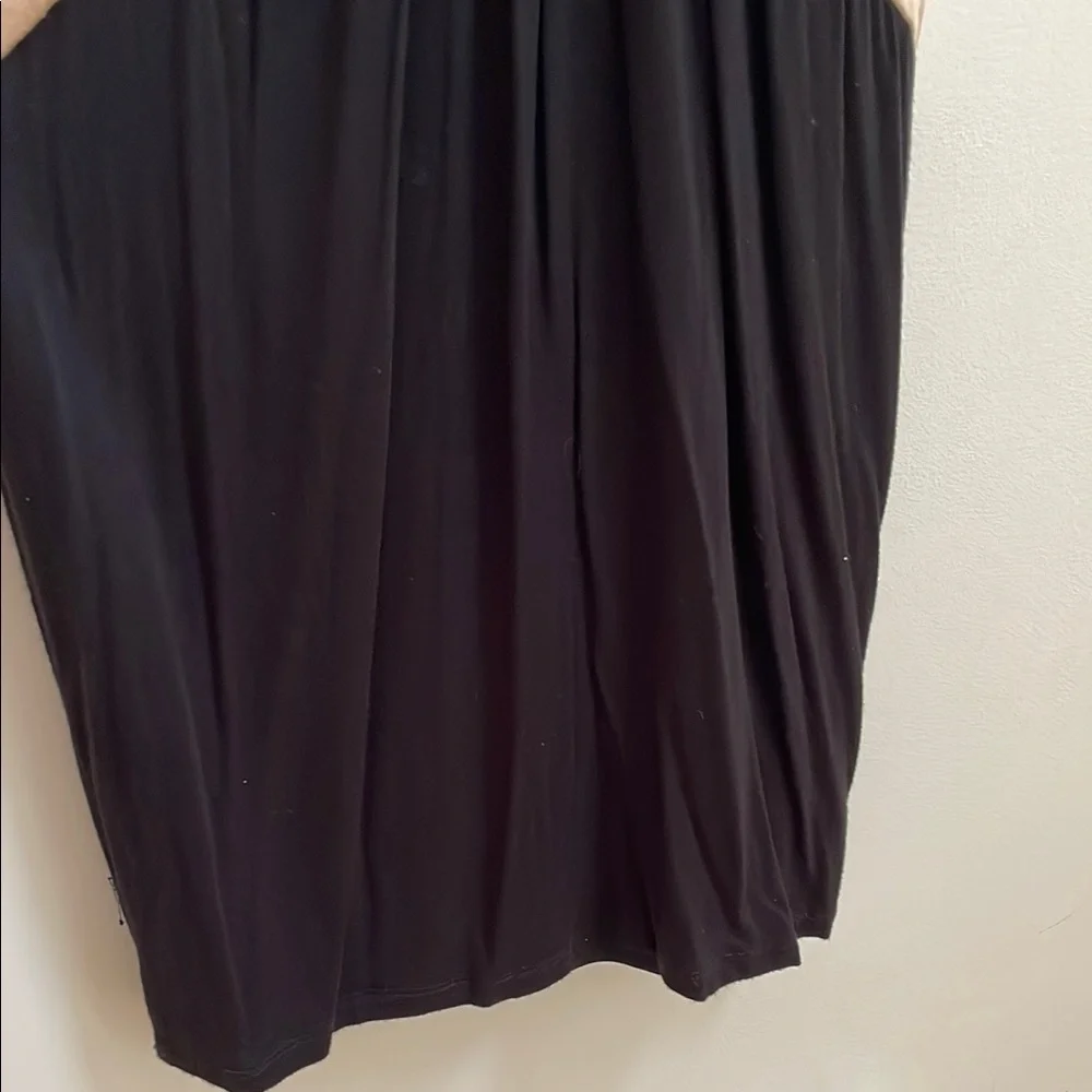 Froxx Black and Tan Plunge Bodycon Dress - size XS
